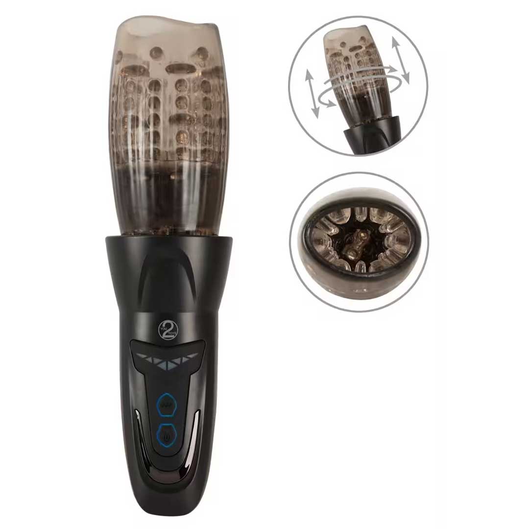 Masturbator Rotativ Automat - Impingere 10 Moduri de Vibratii si Stimulare 360