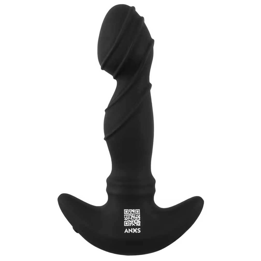 Butt Plug Vibrant Prostata ANOS - Inele Mobile 2 Motoare si Masaj P-Spot