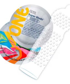 Prezervative Super Studs One - Puncte Mari Latex Sensatex Moale si Placere Intensa