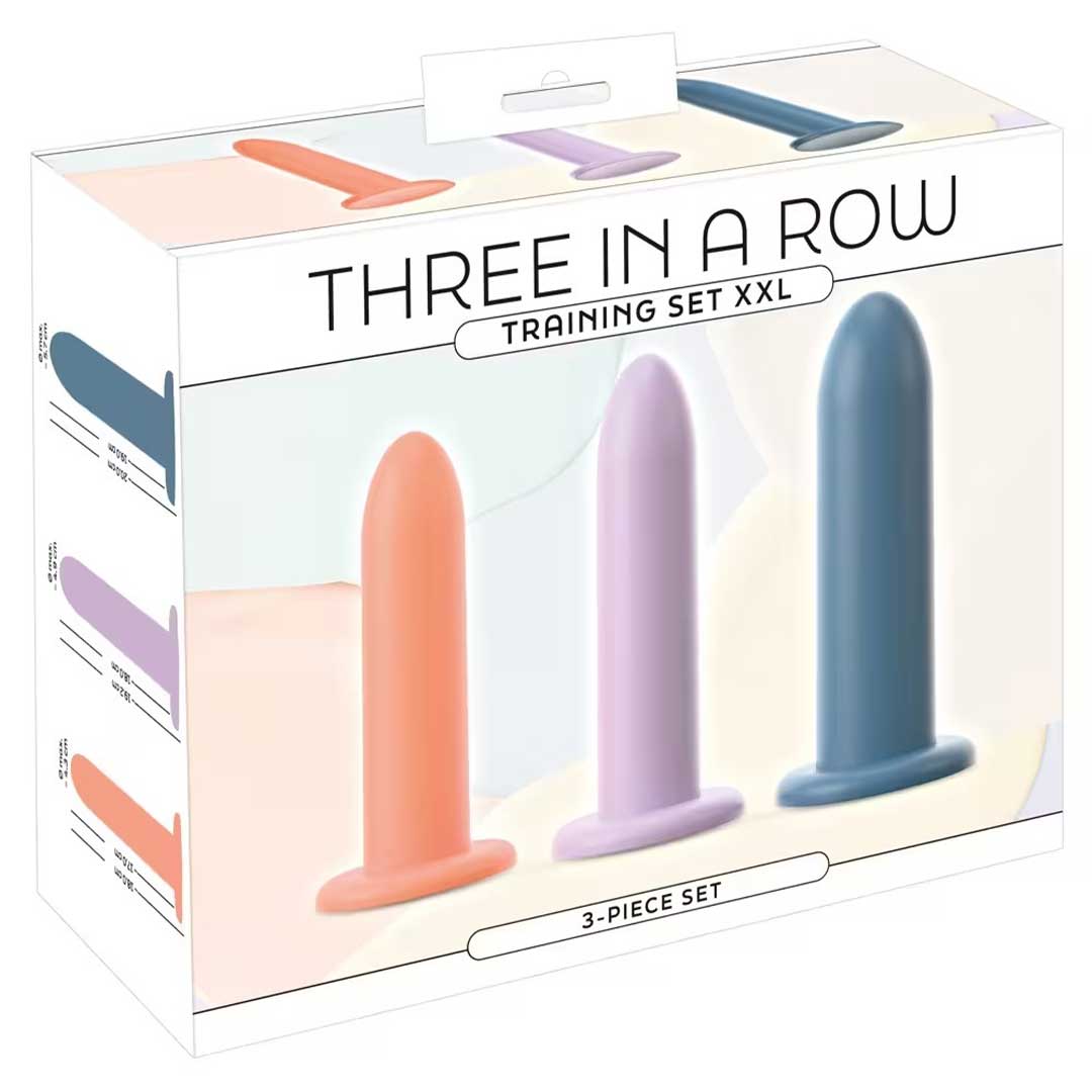 Set Dildo Progresiv You2Toys - 3 Marimi XL Ventuza si 19 cm Adancime