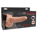 Set Strap-On Vibrant RC - 10 Moduri de Vibratii Telecomanda si Dildo Versatil