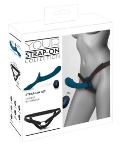 Set Strap-On Vibrant You2Toys - 2 Motoare 7 Moduri de Vibratii si Placere Duala