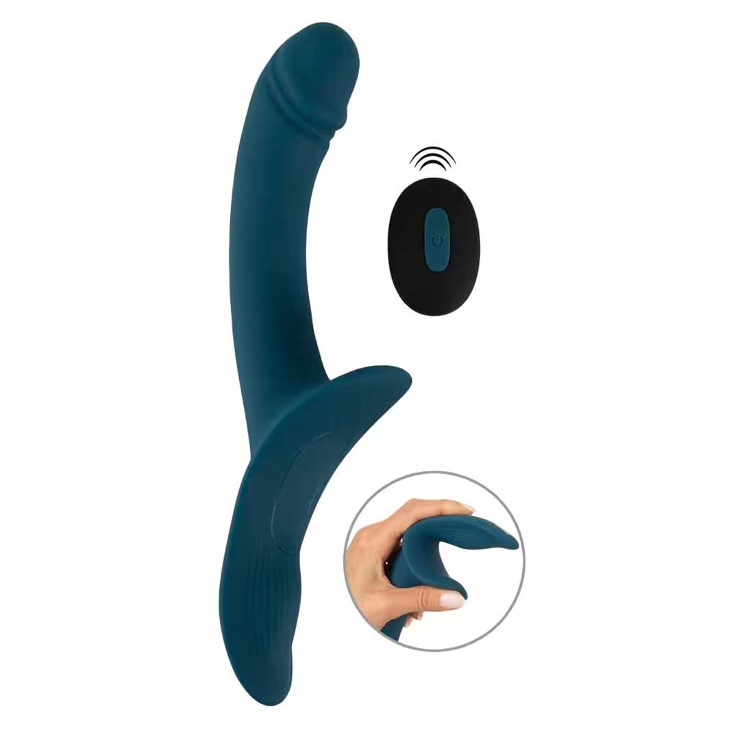 Set Strap-On Vibrant You2Toys - 2 Motoare 7 Moduri de Vibratii si Placere Duala