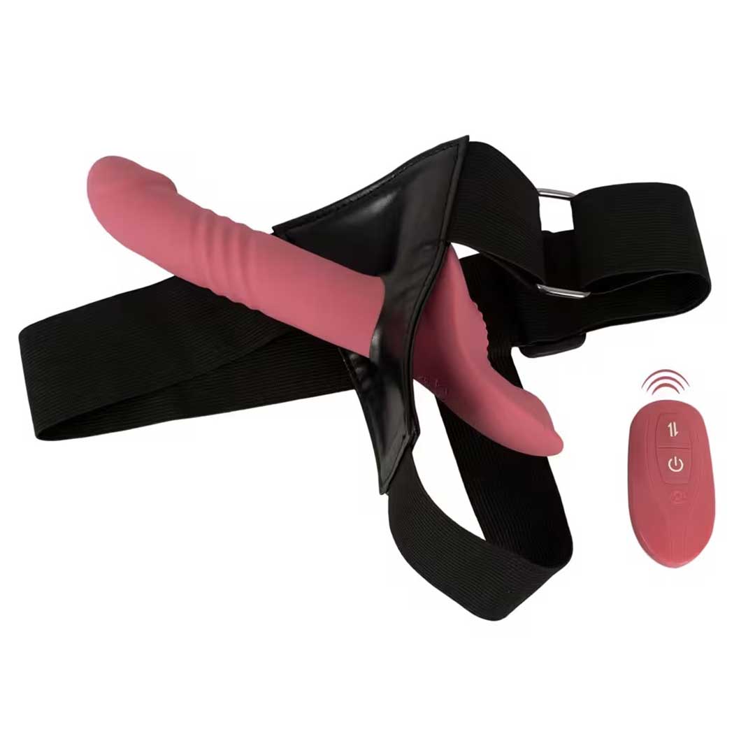 Set Strap-On Vibrant You2Toys - Impingere Stimulare Duala si 2 Motoare