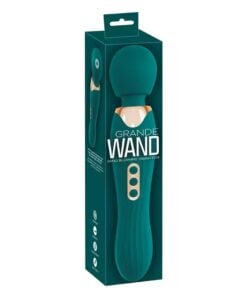 Vibrator Masaj Grande Wand - 35 Variatii Cap Flexibil si Silicon Catifelat