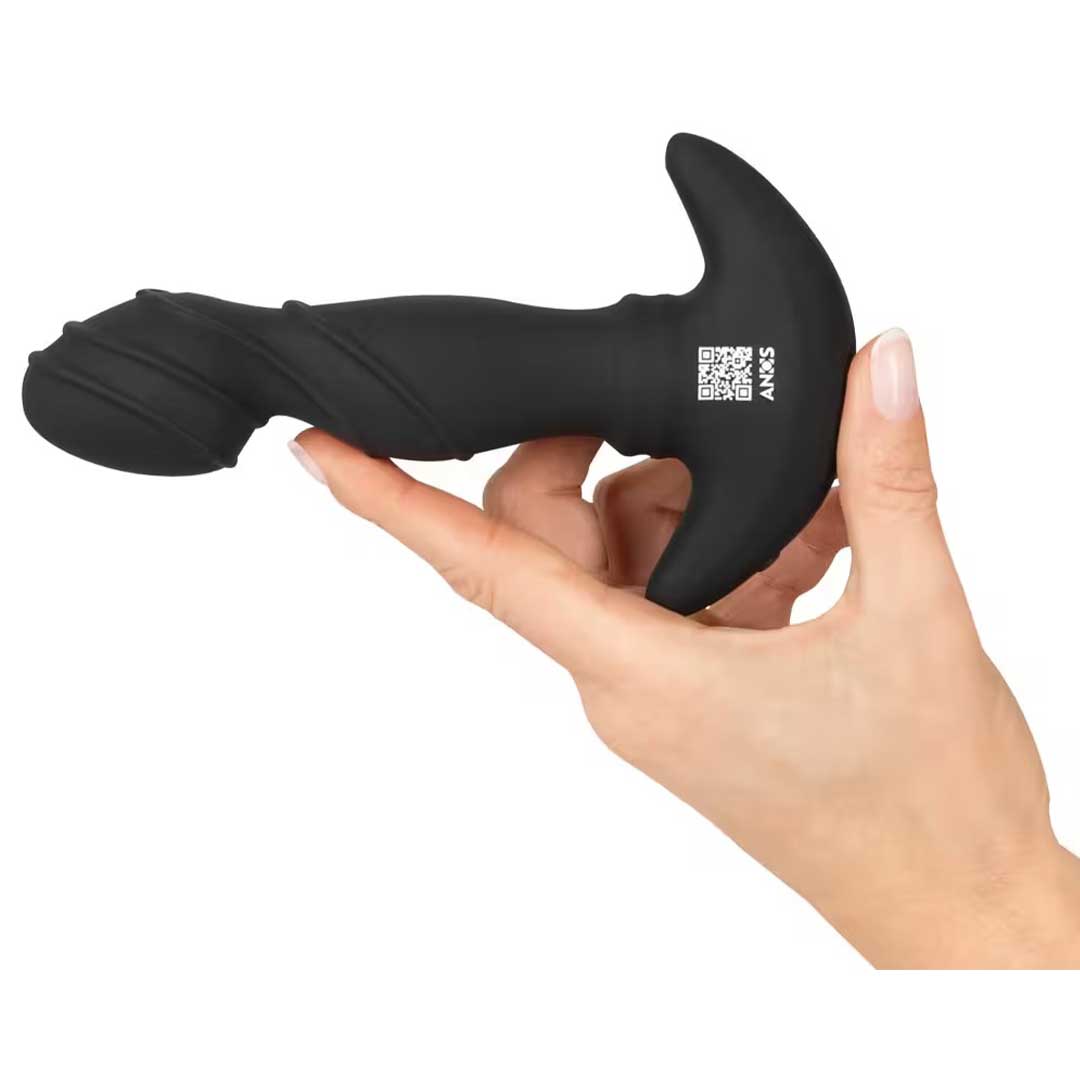 Butt Plug Vibrant Prostata ANOS - Inele Mobile 2 Motoare si Masaj P-Spot