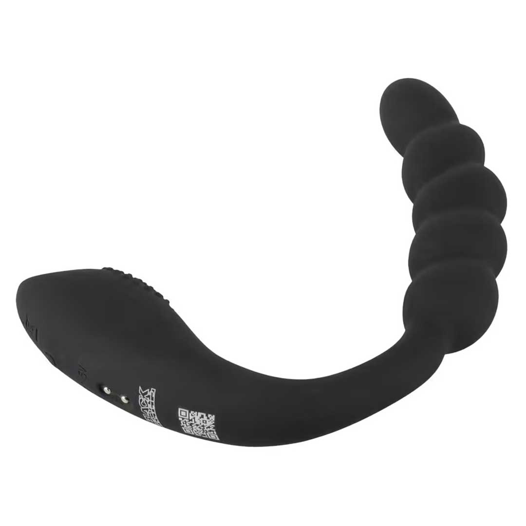 Vibrator Dual Flexibil Negru Catifelat - 2 x 10 Moduri de Vibratii si Silicon Catifelat