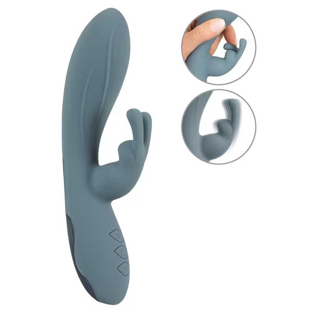 Vibrator Rabbit Velina - 2 Motoare, 20 Moduri de Vibratii si Stimulare G-Spot Clitoris