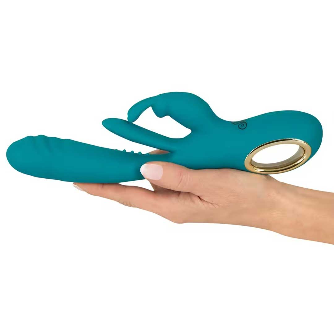 Vibrator Rabbit Sweet Smile - Impingere Limba Oscilanta si 3 Motoare Separate