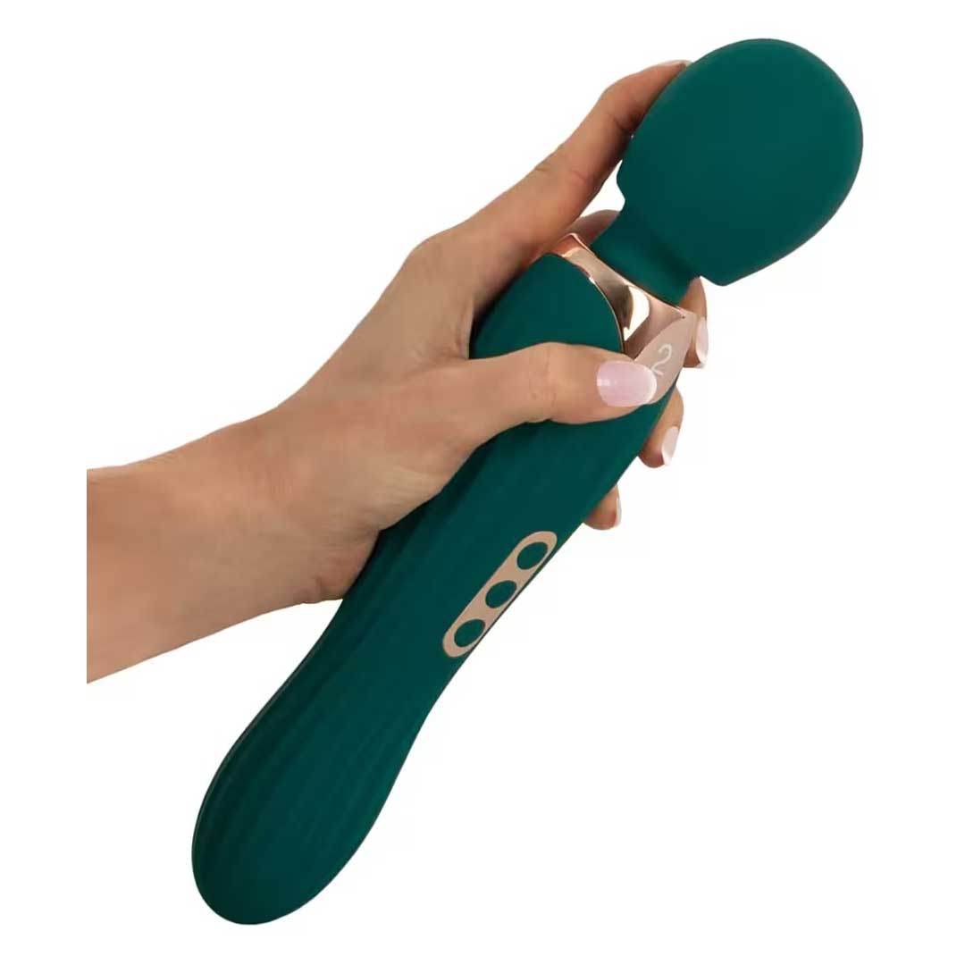 Vibrator Masaj Grande Wand - 35 Variatii Cap Flexibil si Silicon Catifelat