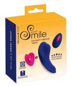 Vibrator Chiloti Sweet Smile Magnetic - Prindere Inima 9 Moduri de Vibratii si Telecomanda