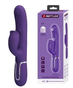 Vibrator Rabbit Pretty Love - Punctie 7 Moduri Mangaiere si Buton Climax