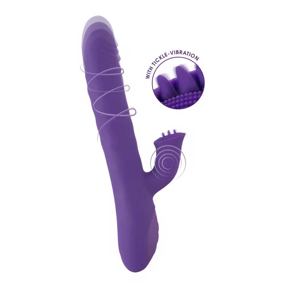Vibrator Rabbit Sweet Smile - 3 Functii Dinamice Rotire Vibratii si Impingere