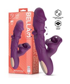Vibrator Triplu Intoyou - 3 Motoare Margele Ritmice si Muscatura