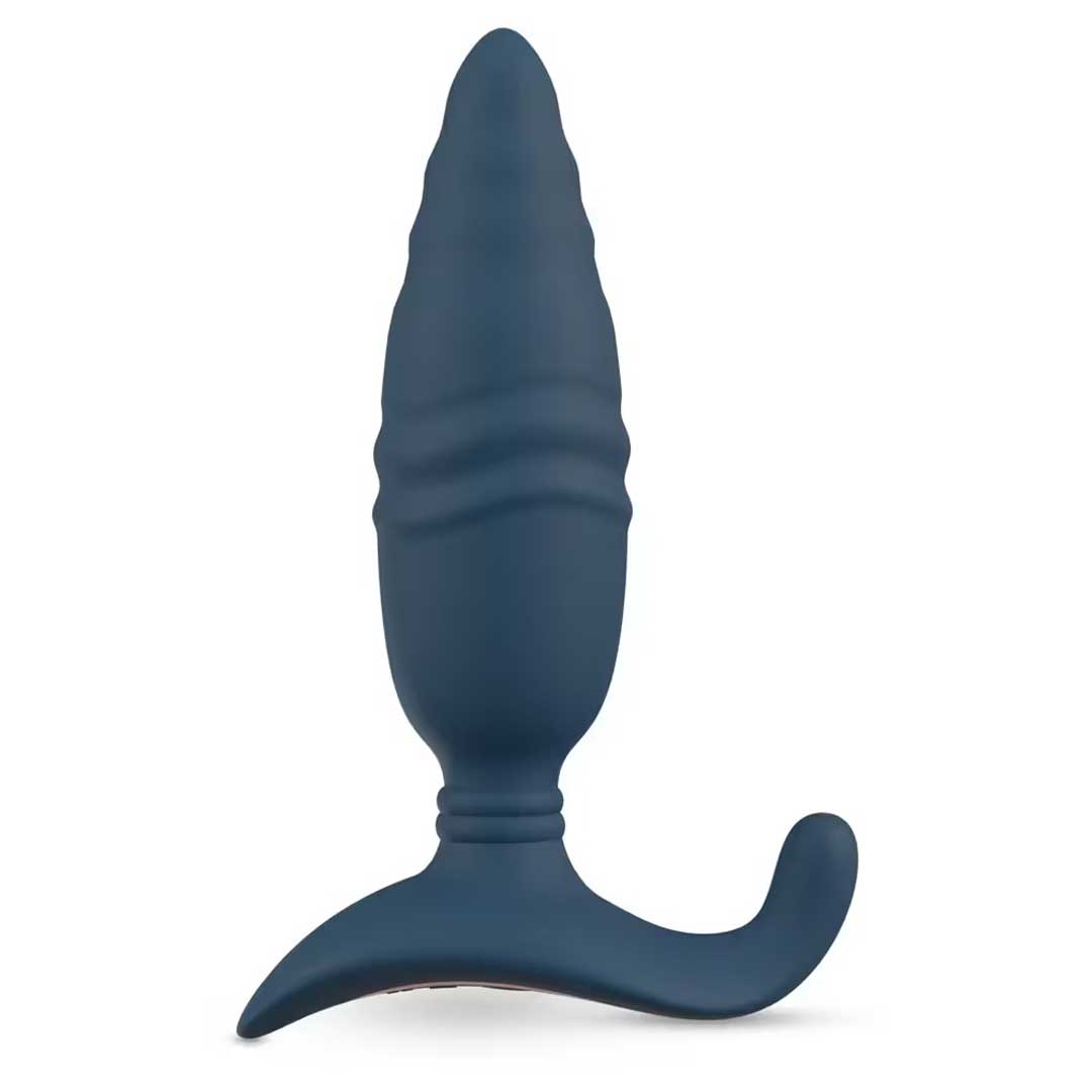 Butt Plug Anal Vibrant Thrusting - 3 Motoare 10 Viteze de Impingere si Silicon