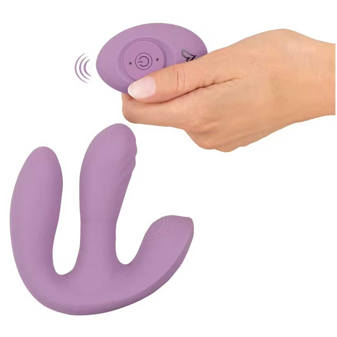 Vibrator Triplu Mireva RC - 3 Functii Mecanice 3 Motoare si Stimulare Vagin Clitoris Anus