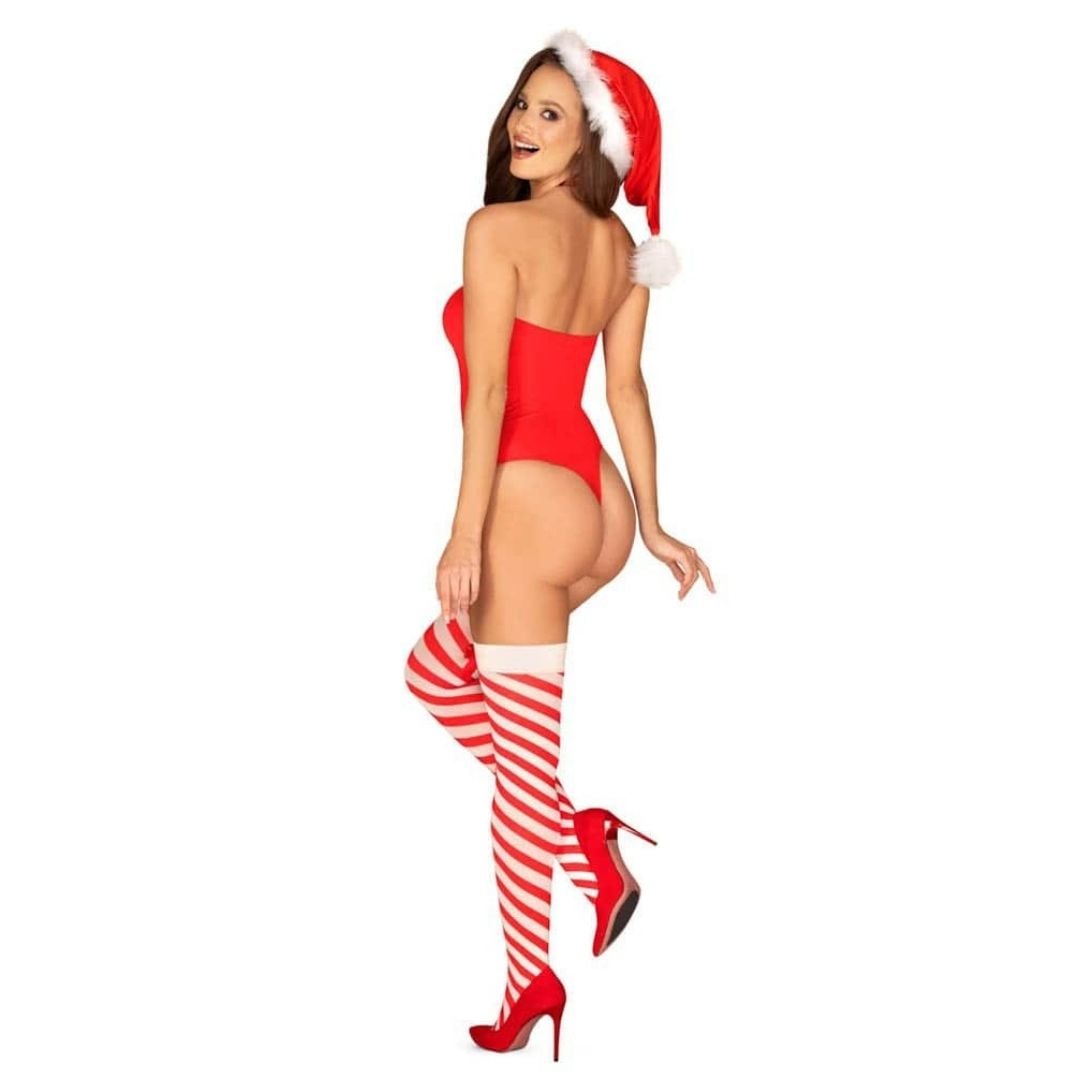 Lenjerie Sexy Kissmas Teddy Red set L/XL - imagine 2