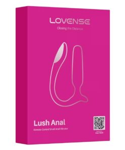 Vibrator Anal Lovense Lush cu control Bluetooth din silicon culoare roz