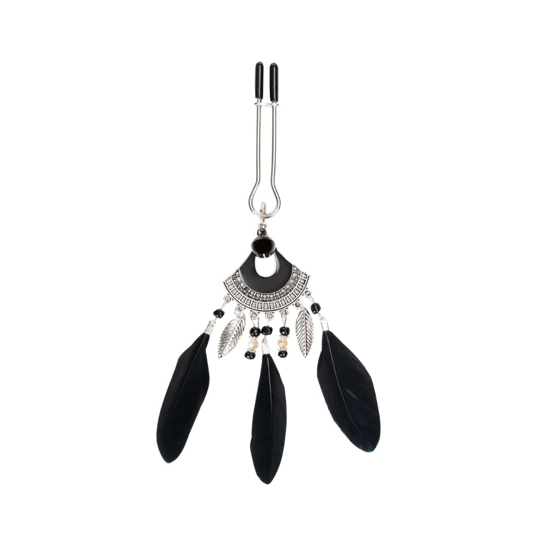 Cleme Sfarcuri cu Pene Negru si Argintiu