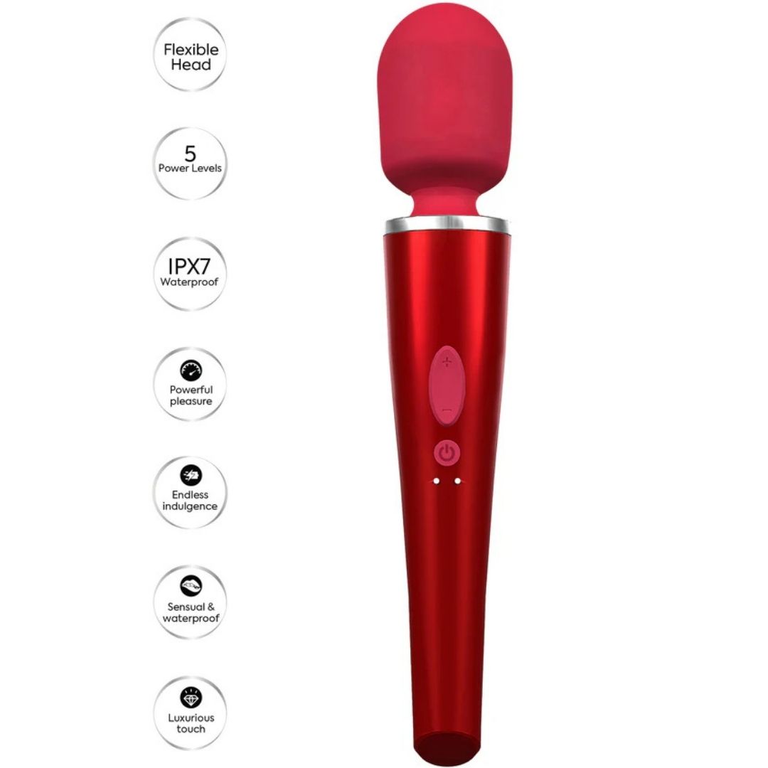 Rosu Vibrator Caresse Pro Wand