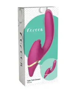 Vibrator Premium cu Stimulare Tripla Thrill Climaxer Fuchsia
