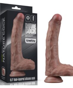 Penis din silicon cu strat dublu 21 cm