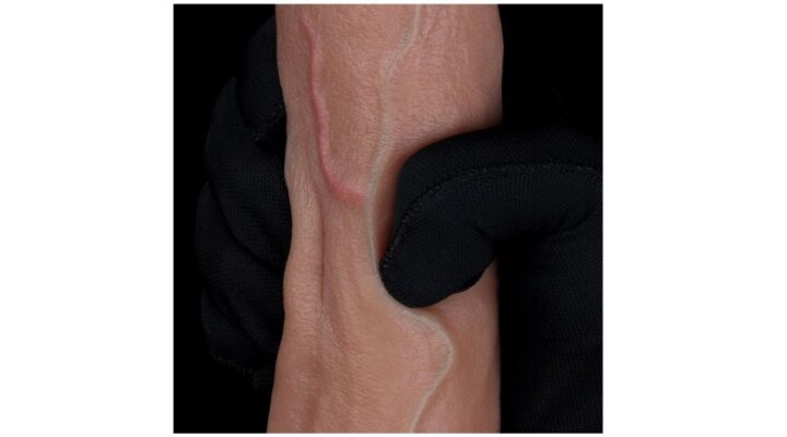 Dildo din silicon cu strat dublu 21 cm
