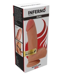 Dildo cu Ventuza Realist Inferno Silicon Dual 18 cm