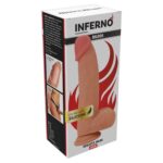 Dildo Inferno realist cu densitate duala si ventuza din silicon liquid de 23 cm