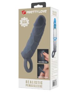 Prelungitor Penis Negru cu Vibratii