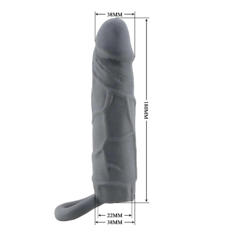 Prelungitor Penis Negru cu Vibratii