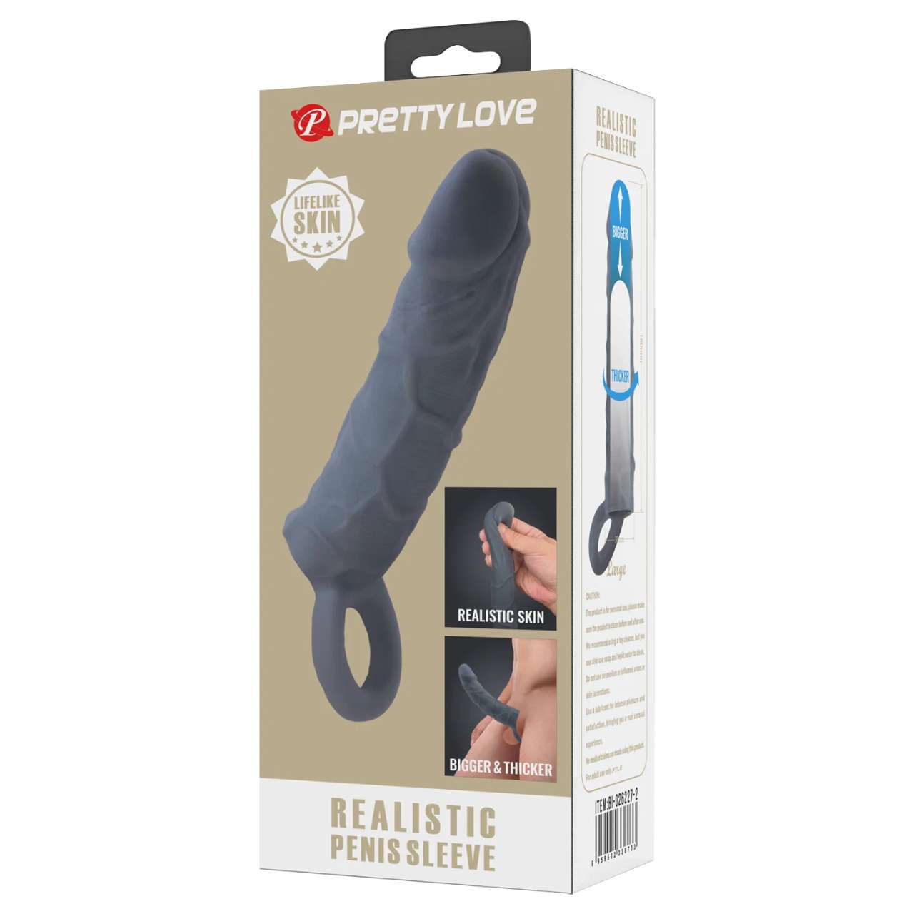 Prelungitor Penis Negru cu Vibratii