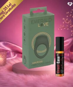 Set Inel Vibrant Emerald Love si Ulei Roll On Stimulent Erectie