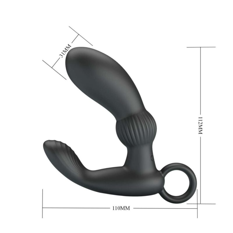 Vibrator Cayla Prostata Pretty Love Black este un accesoriu de lux, special conceput pentru barbatii care isi doresc o stimulare precisa, anatomica si extrem de intensa a prostatei. Cu un finisaj elegant pe culoarea negru mat si o textura catifelata, acest vibrator ergonomic ofera o experienta premium de masaj erotic, fiind ideal atat pentru incepatori, cat si pentru utilizatorii avansati.

Datorita celor 12 moduri de vibratie si a formei perfect studiate, dispozitivul garanteaza orgasme intense si o placere complet personalizata.