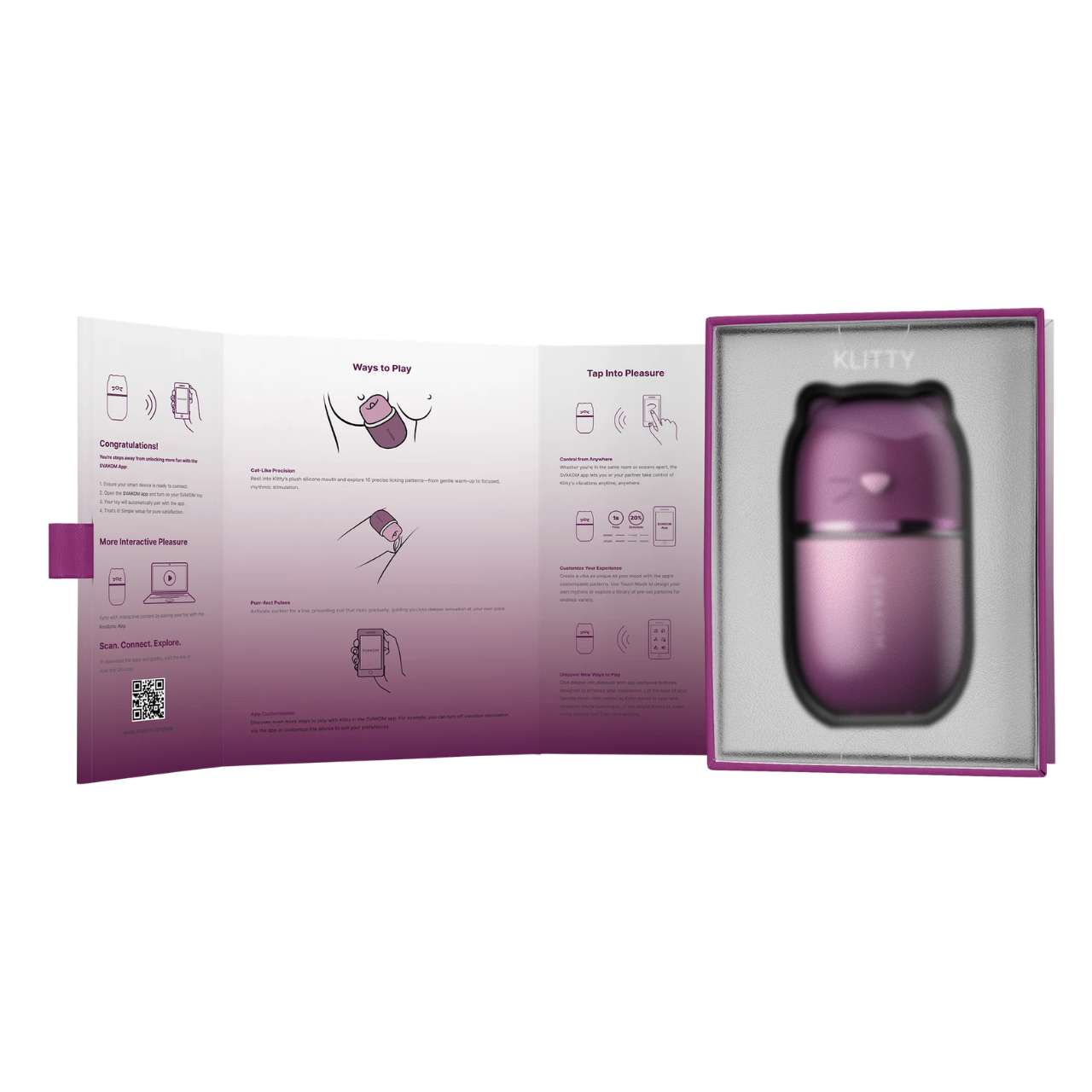 Vibrator Klitty Tripla Actiune cu Efect de Lins si Suctiune pentru femei