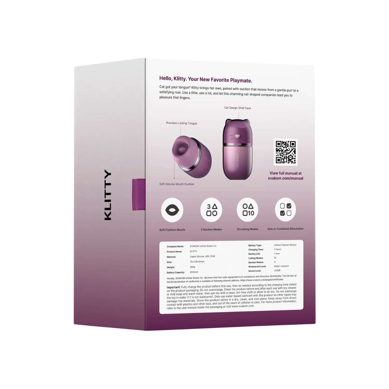 Vibrator pentru femei Klitty Tripla Actiune cu Efect de Lins si Suctiune