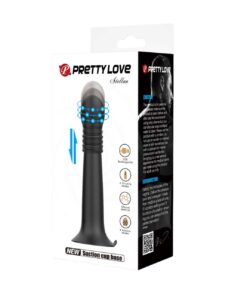 Vibrator cu ventuza Stellan Black Pretty Love