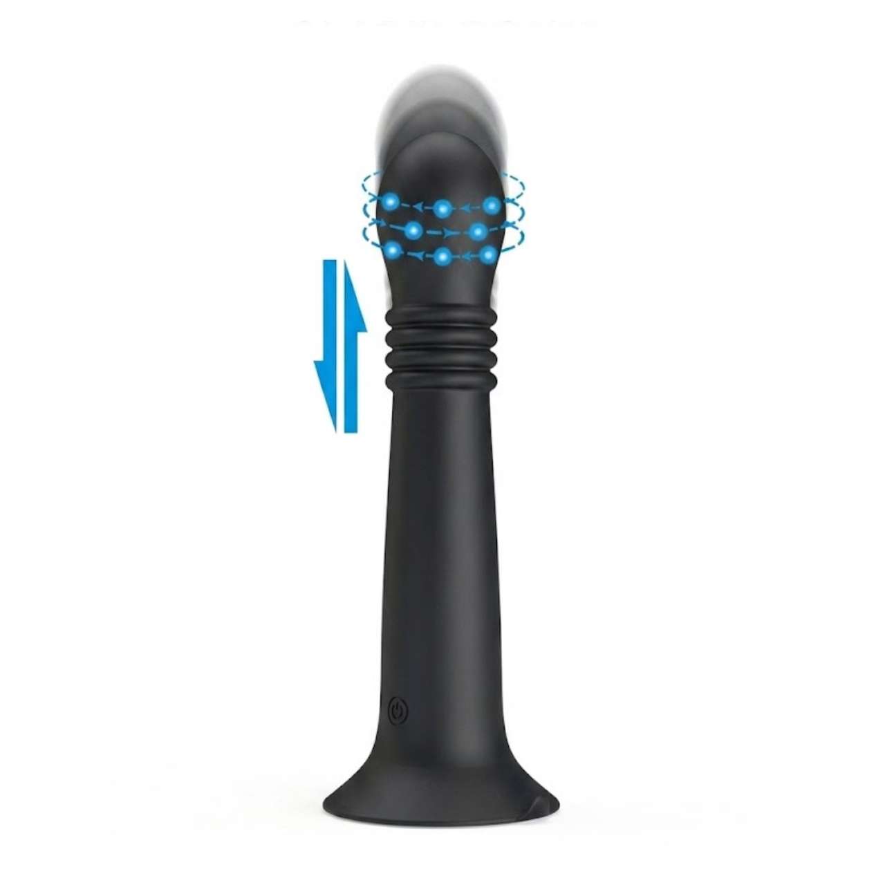 Vibrator cu ventuza Stellan Black Pretty Love