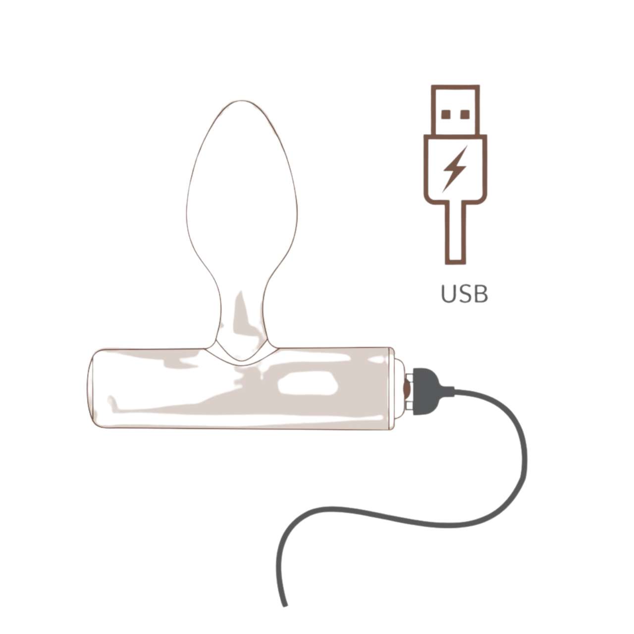 Butt Plug Nova cu Vibratii