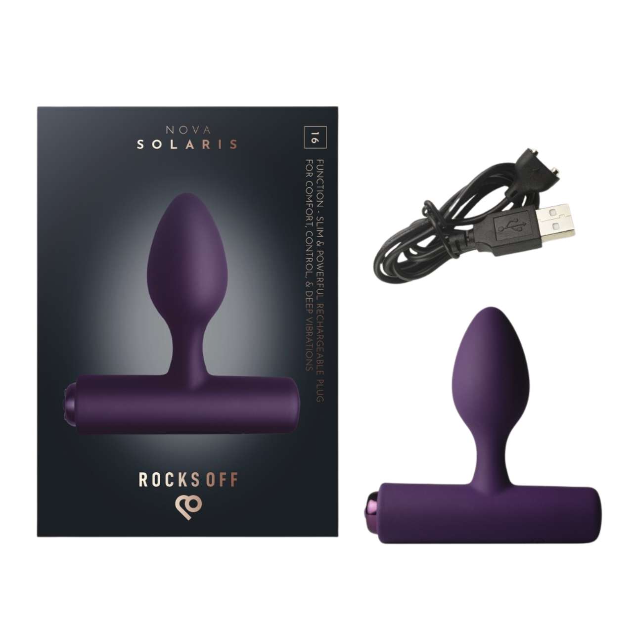 Butt Plug Nova cu Vibratii