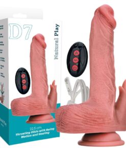 Dildo cu Propulsie Rotatie Incalzire si Stimulare Clitoris