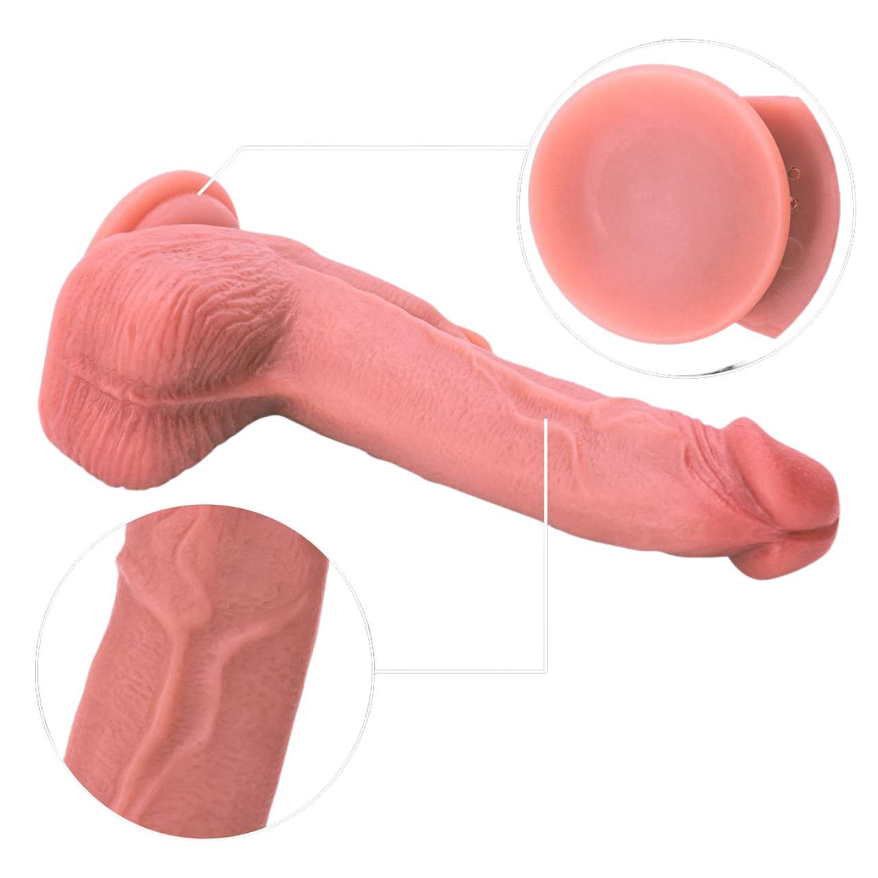 Dildo cu Propulsie Rotatie Incalzire si Stimulare Clitoris - imagine 7