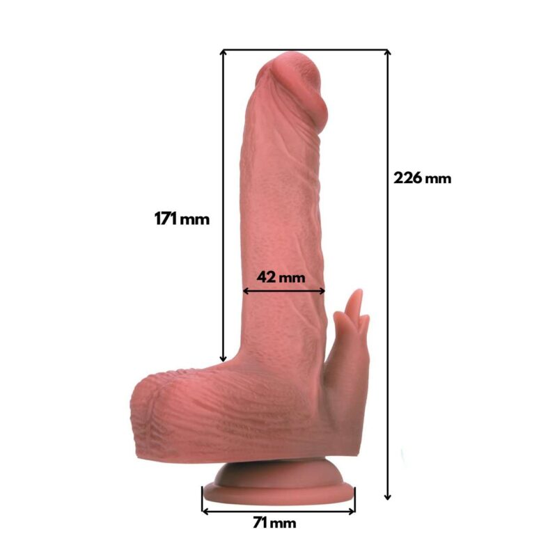 Dildo cu Propulsie Rotatie Incalzire si Stimulare Clitoris