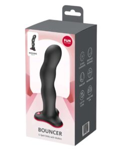 Dildo cu Ventuza Bouncer Negru