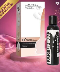 Set Vibrator cu Ventuza Rotativ si Lubrifiant