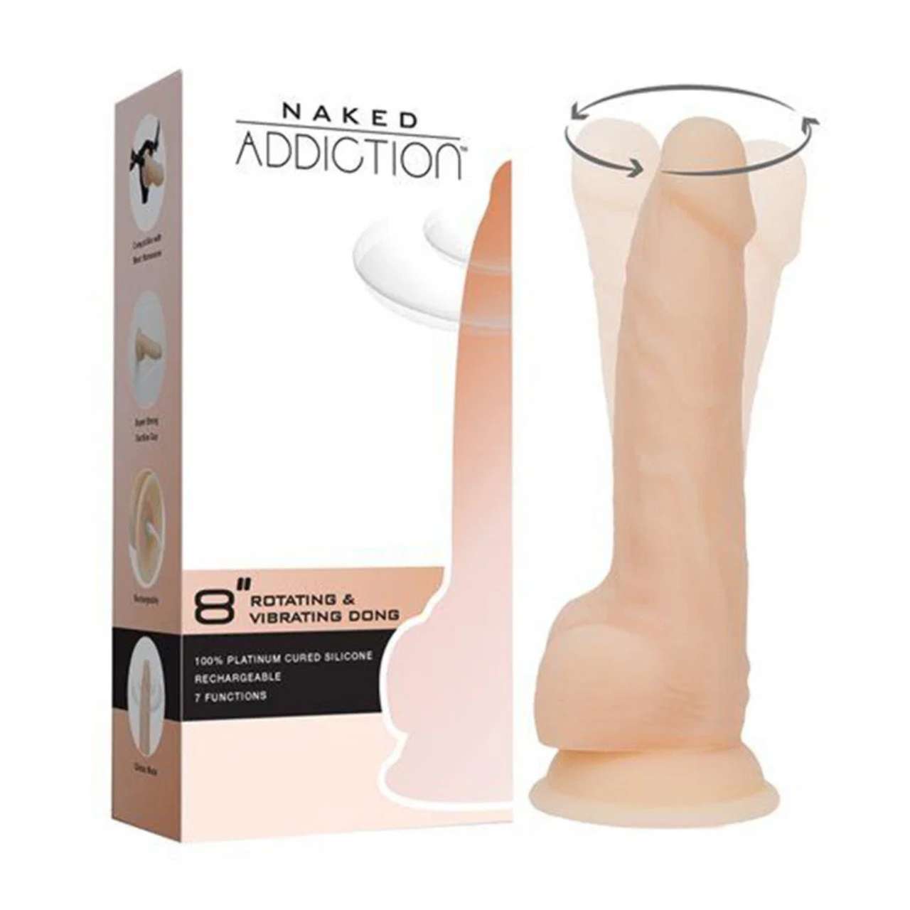 Set Vibrator cu Ventuza Rotativ si Lubrifiant - imagine 2