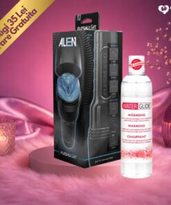 Setul Masturbator Fleshlight Alien si Lubrifiant Waterglide