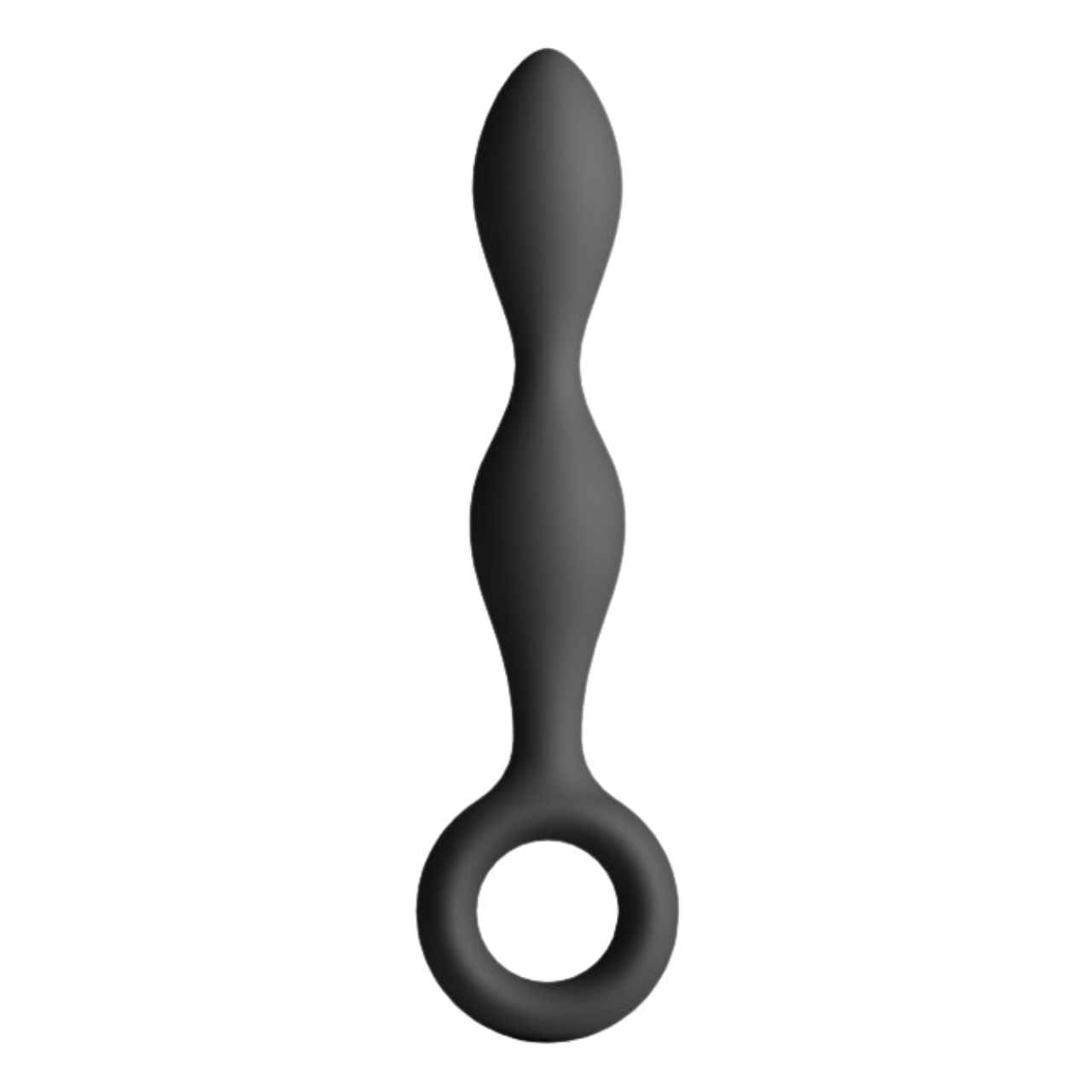 Butt Plug Negru Subtire - imagine 2