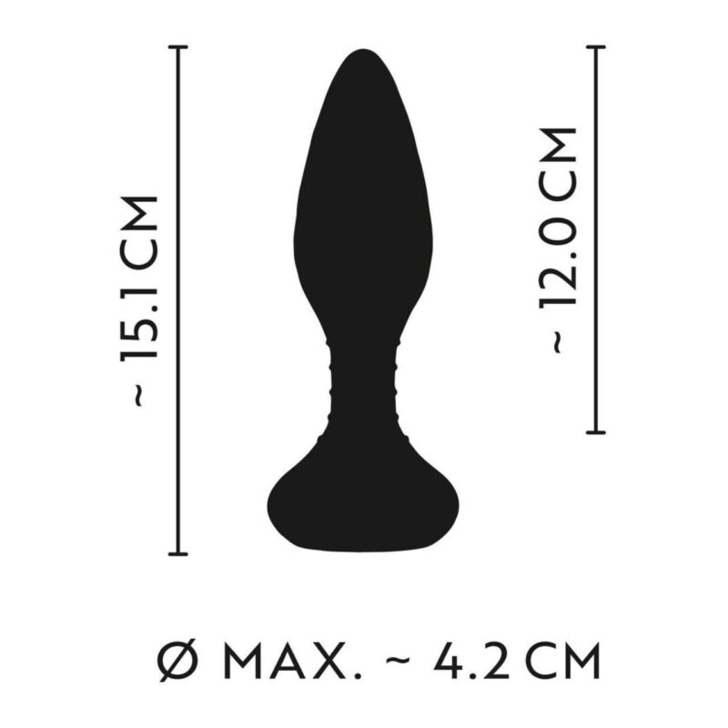 Butt Plug cu Vibratii Rotatii si Telecomanda