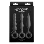 Set de 3 Butt Plug Negru